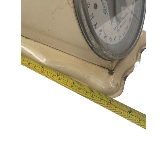 Antique WICKER Infant Baby Scale Metal With Original BASKET Shabby Chic Nursery - Picture 14 of 16